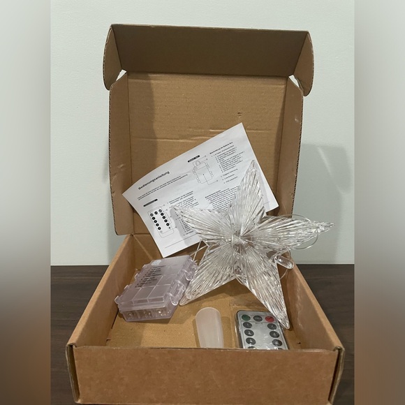 {Profully} LED Christmas Star Tree Topper, Color Changing w Remote 8 modes 3AAA - Picture 6 of 6